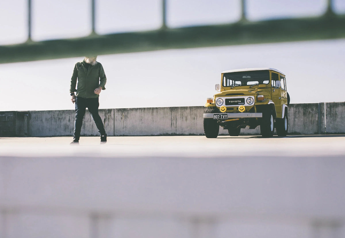 Kieran Corcoran’s yellow 1984 Toyota BJ40 Land Cruiser photographed by Nathan Duff
