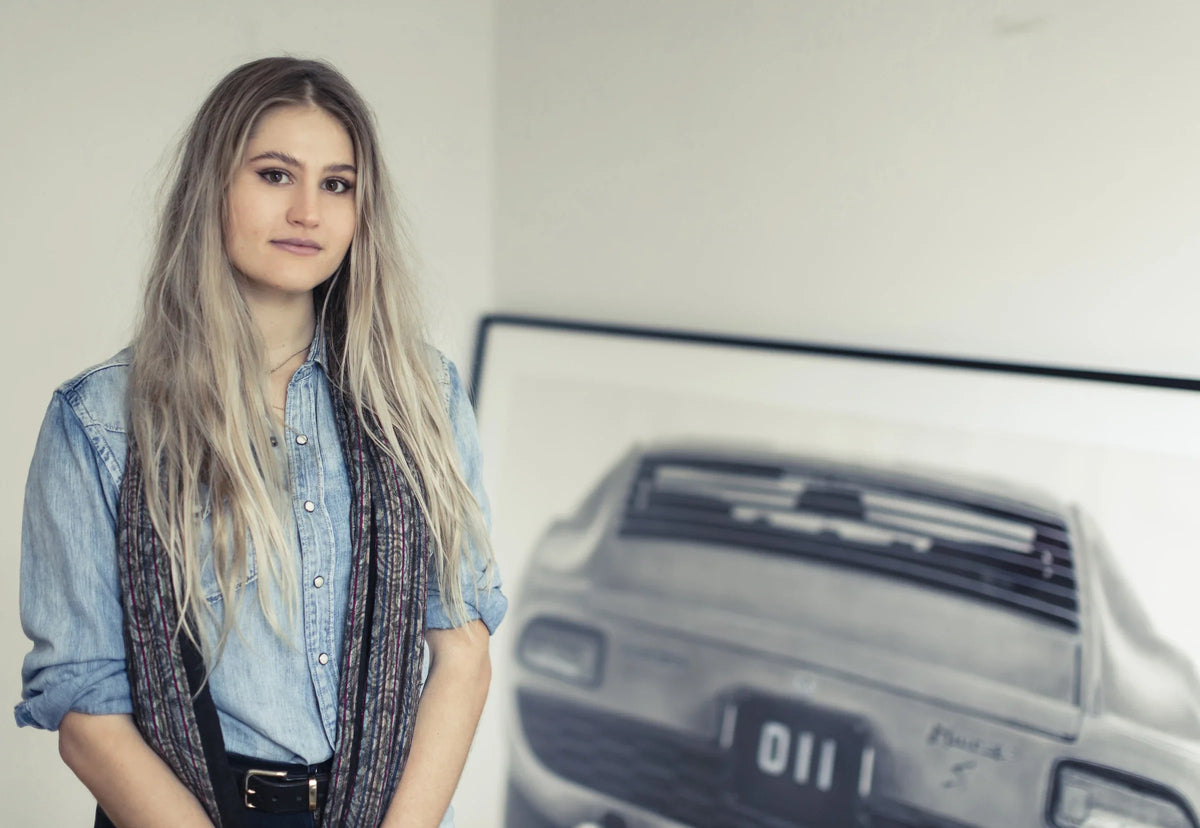Kirsten Williamson, automotive artist, photographed by Nathan Duff