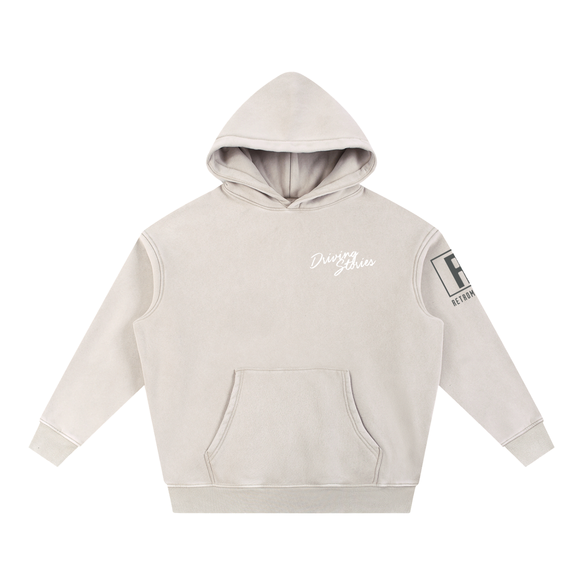 DRIVING STORIES SNOW WASH OVERSIZED HOODIE