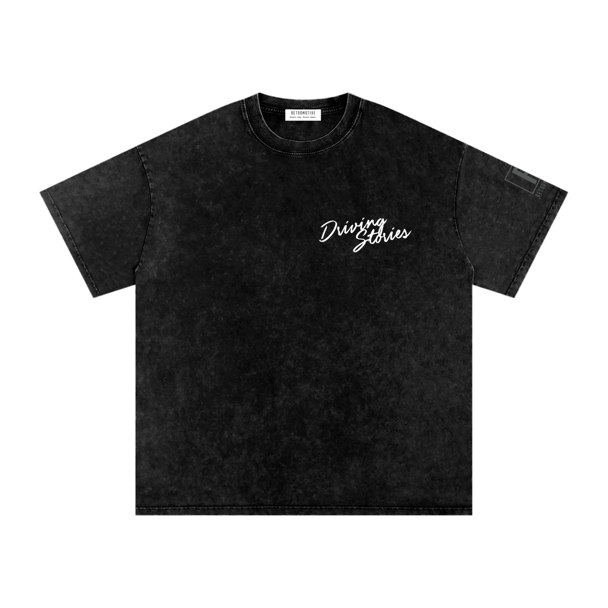 DRIVING STORIES SNOW WASH OVERSIZED TEE