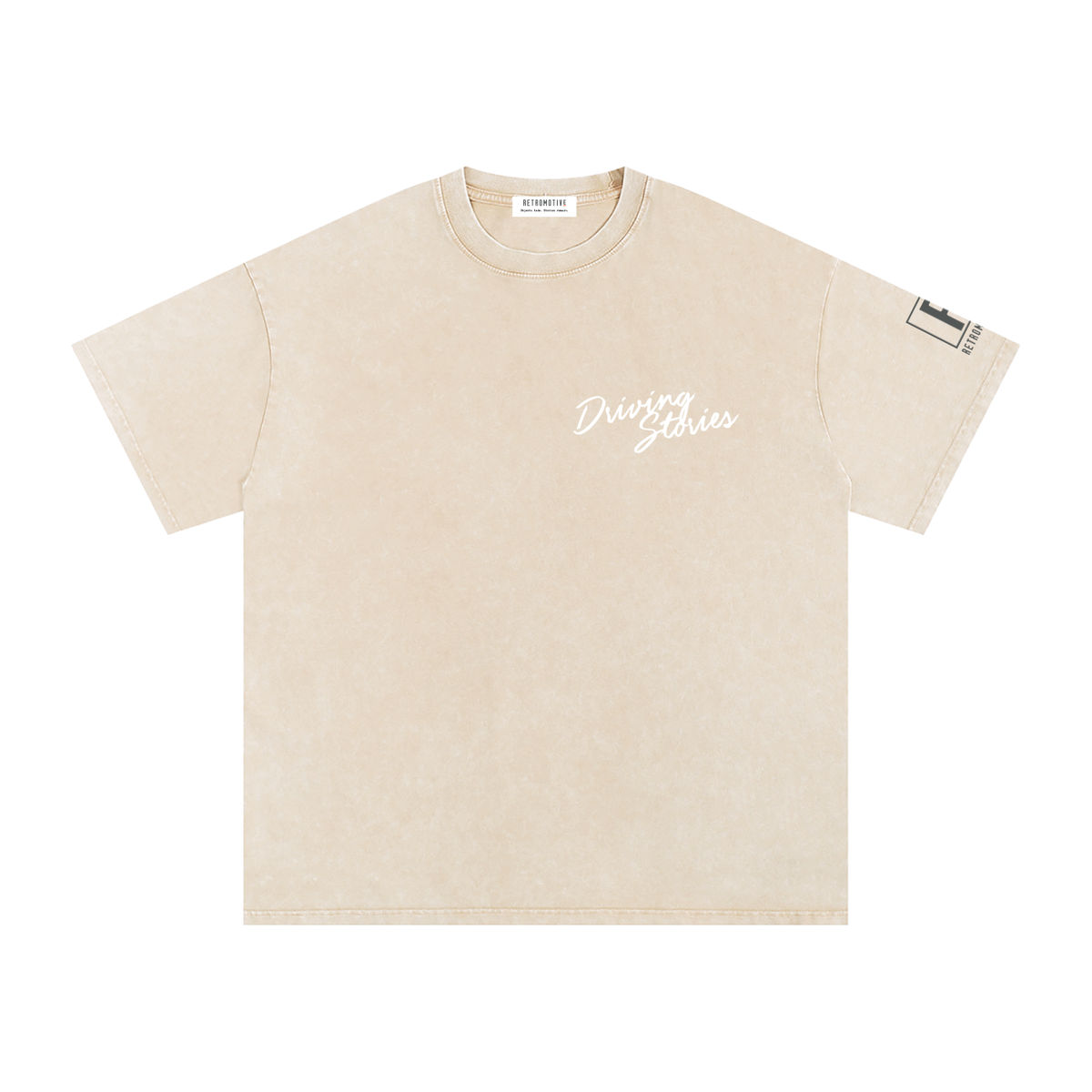 DRIVING STORIES SNOW WASH OVERSIZED TEE