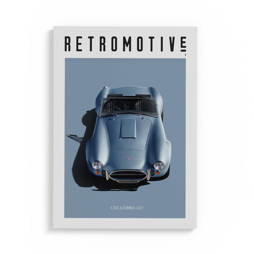 Retromotive Magazine Volume 10 — classic car magazine cover featuring Jaguar XJ13, Maserati Bora and CSX Cobra 427