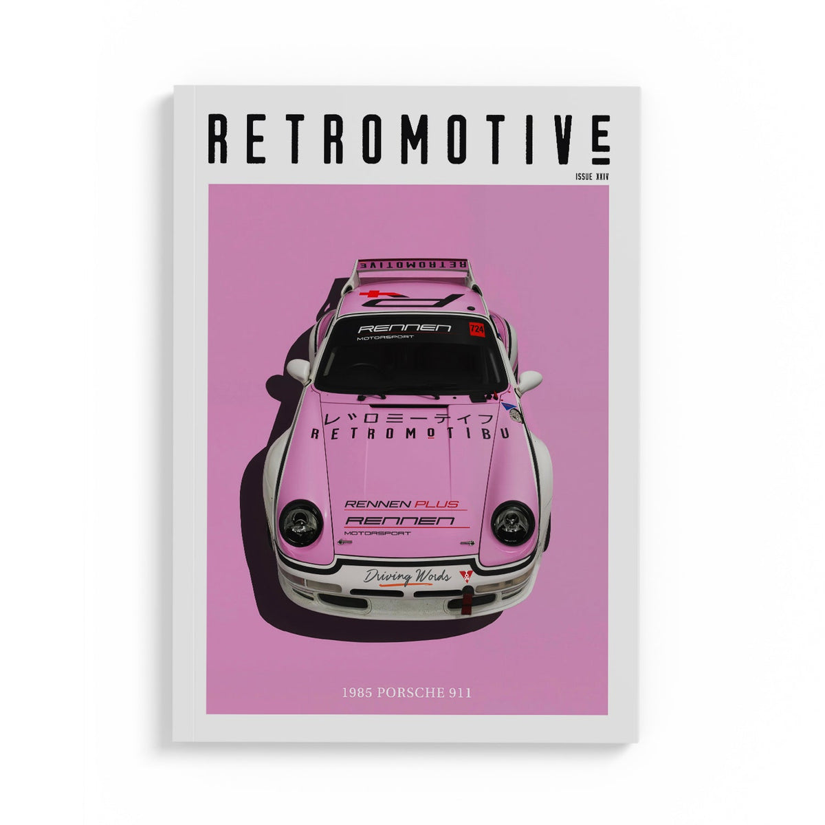 Retromotive Volume 24 cover featuring 1971 Aston Martin DBS, Maserati 2.24v II, Perma Tune, RENNtech E60 RS Wagon, 1985 Porsche 911 and Audi B5 RS4