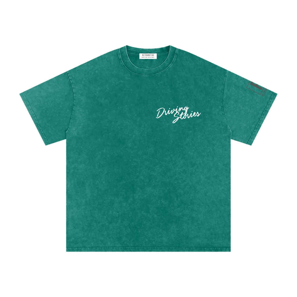 DRIVING STORIES SNOW WASH OVERSIZED TEE